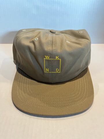 WKND 6 Panel Deep Snapback Hat - Khaki