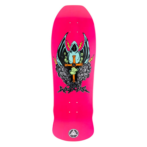 Welcome Skateboards Knight On Early Grab - Neon Pink 10