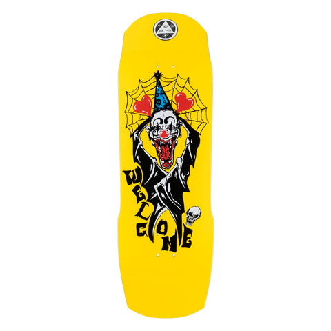 Welcome Skateboards Crazy Town On Totem 2.0 - Neon Yellow 9.75