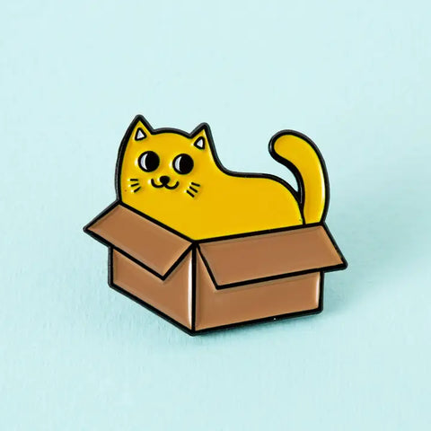 Cat In A Box Pin