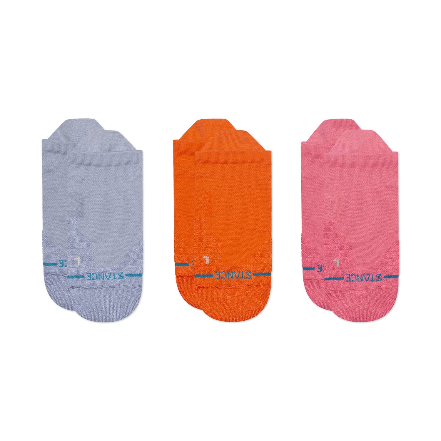 Solid Mid Tab 3 Pack Socks