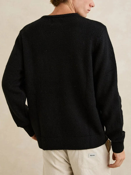 Mohair Stripe Knit Sweater