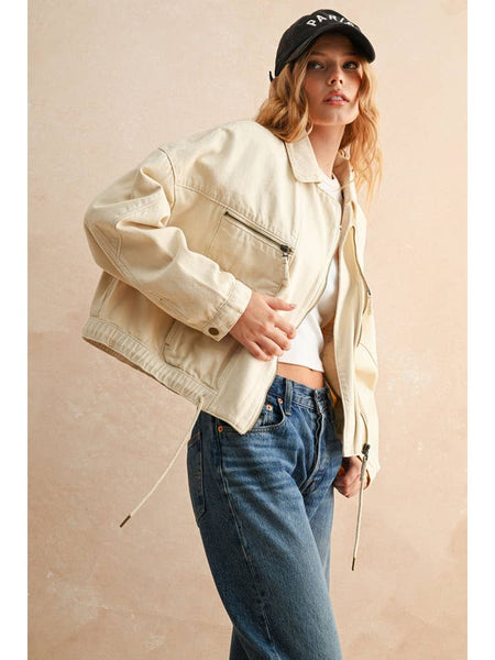 Cotton Moto Style Jacket