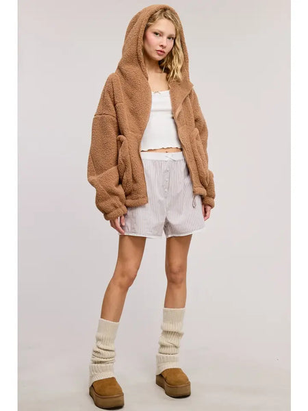 Sherpa Hoodie Jacket