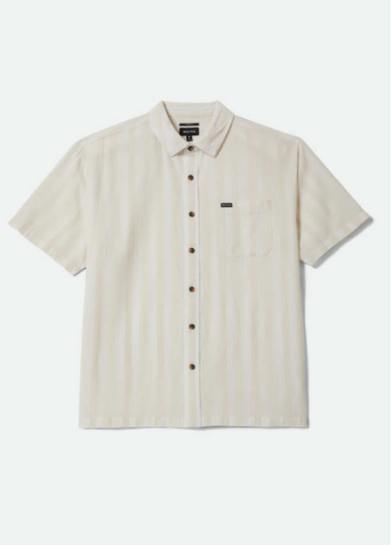 Cru Striped Dobby Short Sleeve Woven