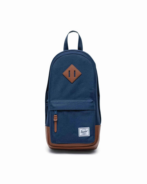 Heritage Shoulder Bag 8L - Navy/Tan