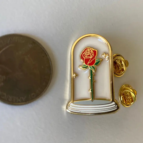 Timeless Red Rose Pin