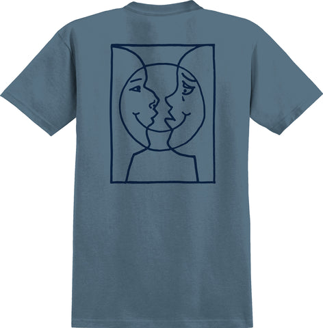 Krooked Moonsmile Raw Tee - Slate