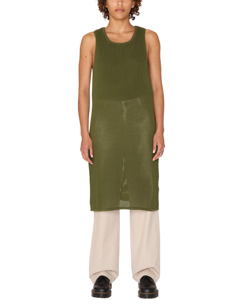 Minerva Dress - Olive Multi