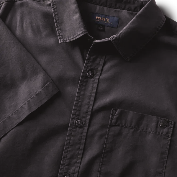 Made To Fade Short Sleeve Woven - Washed Charcoal