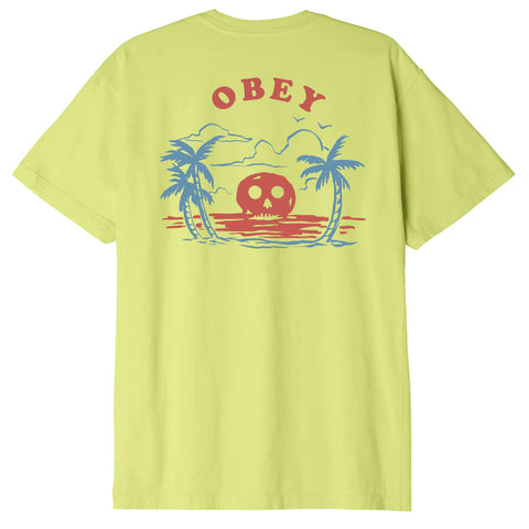 Obey Sunset Organic T-Shirt - CELERY JUICE
