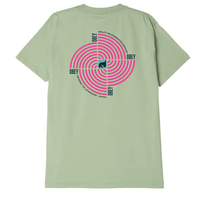 Obey Downward Spiral Classic T-shirt - CUCUMBER
