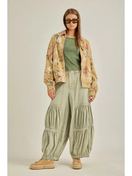 Wild Floral Zip Jacket