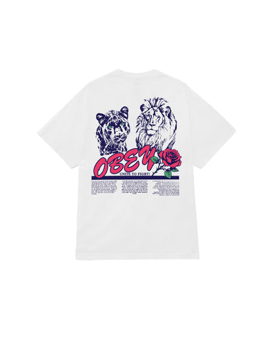 Obey Unite & Fight Tee - Pigment Vintage White