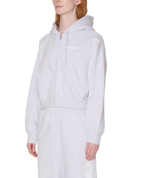 League Cropped Zip Hoodie