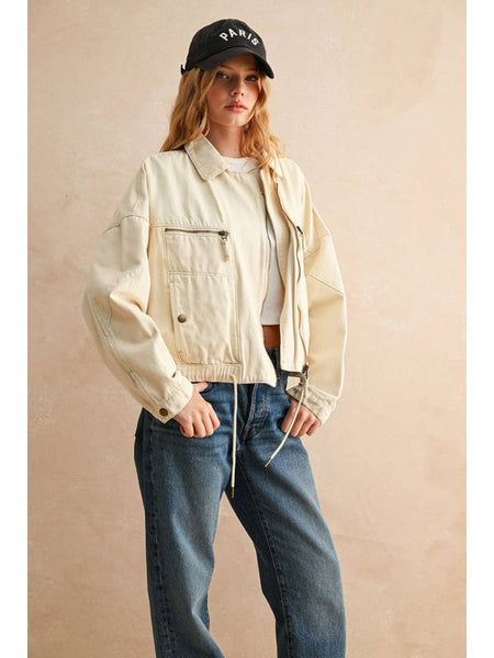 Cotton Moto Style Jacket