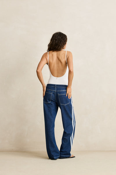 Contrast Denim Jean