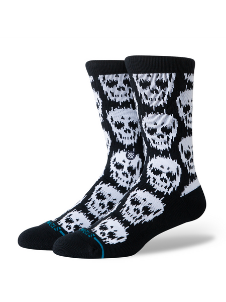 Static Skull Crew Socks