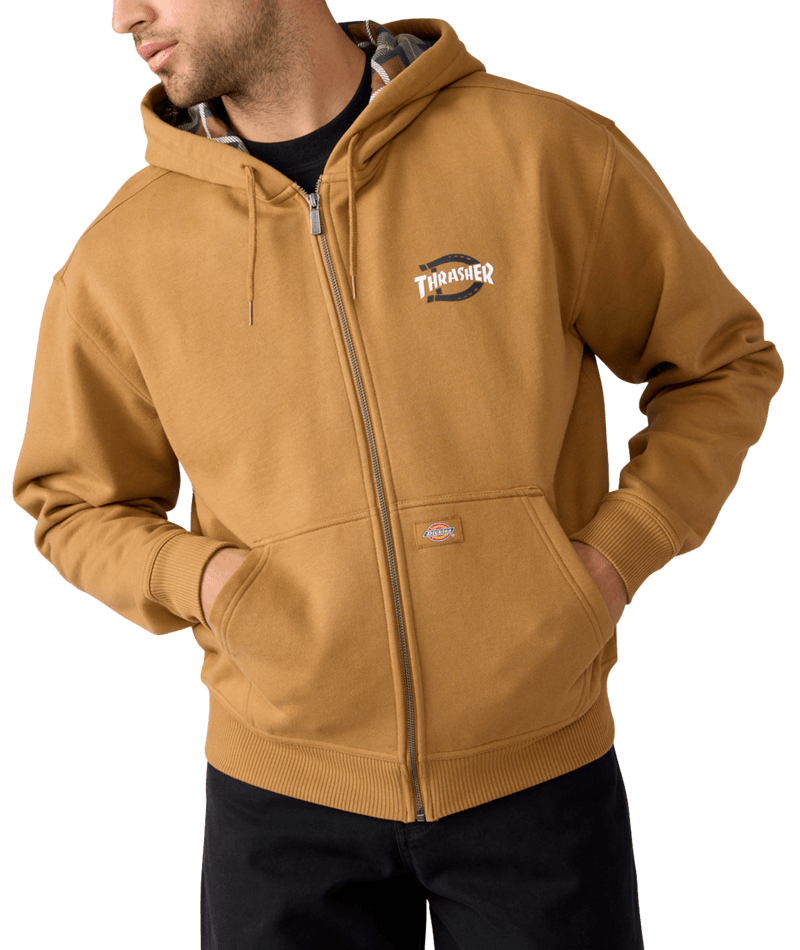 Thrasher x Dickies Zip Through Hoodie