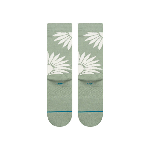 Radial Burst Crew Socks - Sea Green