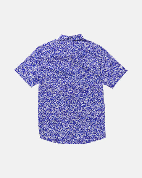 Barba Roses Short Sleeve Woven Shirt