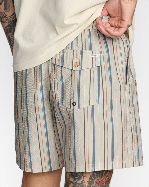 Exotica Seersucker Elastic 17" Shorts