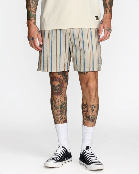 Exotica Seersucker Elastic 17" Shorts