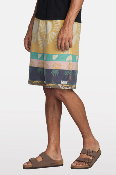 Exotica Stripe Elastic Waist 19" Shorts