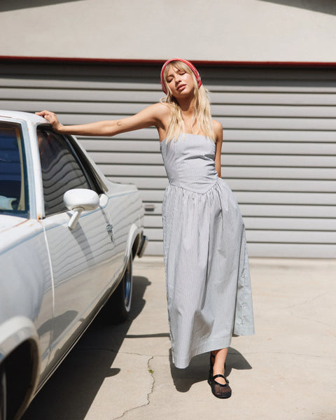 Florence Drop Waist Dress - Pirate Black