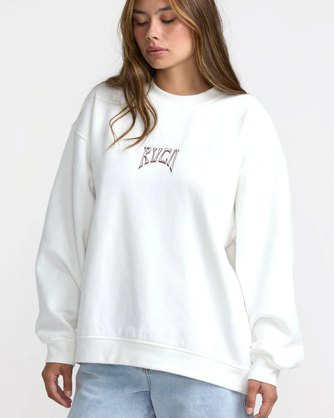 Baggy Boyfriend Crew - Vintage White