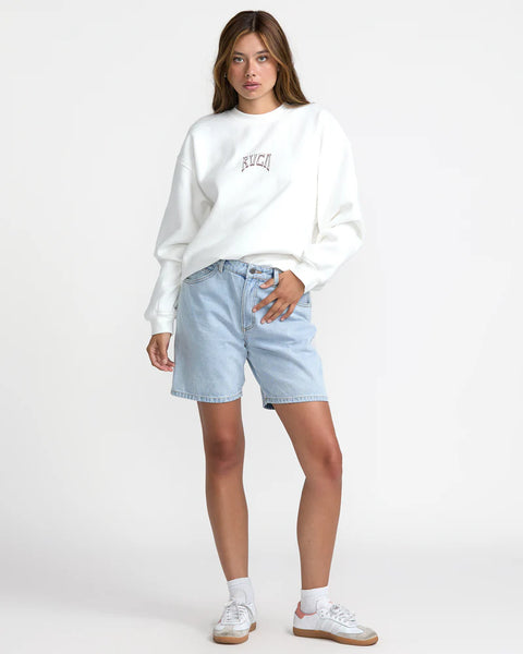 Baggy Boyfriend Crew - Vintage White