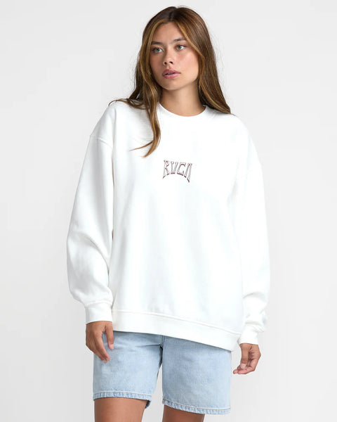 Baggy Boyfriend Crew - Vintage White