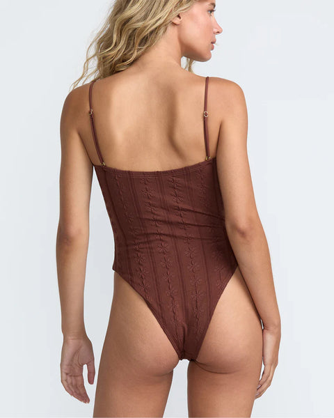 Sweetness Tubular One Piece Swimsuit - Mocha