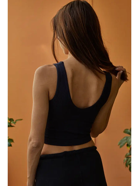 Seamless U Neck Rev Tank Top
