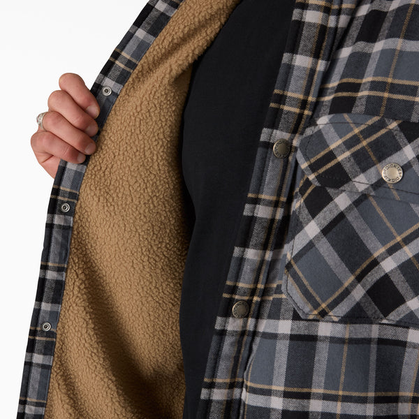 Sherpa Lined Flannel Shirt Jkt