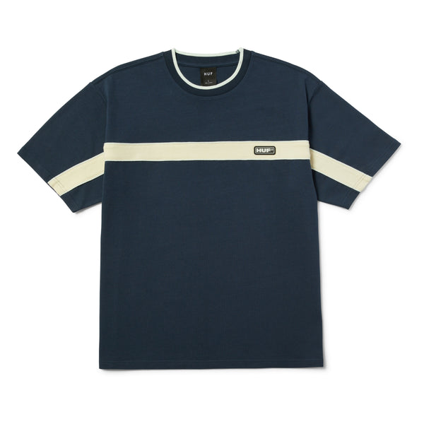 Interstate Short Sleeve Knit Boxy Top - Defender Blue