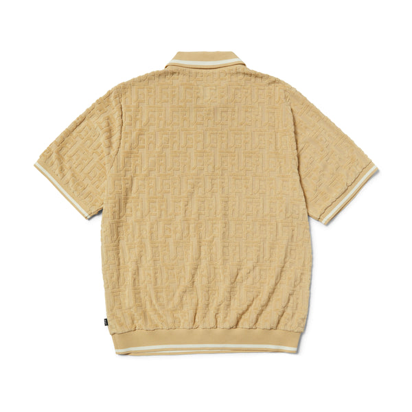 Tether Jacquard Short Sleeve Terry Top - Twill