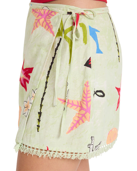 Lottie Hall Woven Mini Skirt