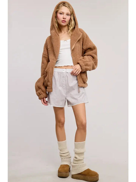 Sherpa Hoodie Jacket