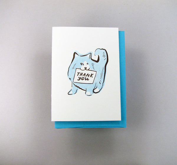 Wolf & Wren Cat Thank You Card