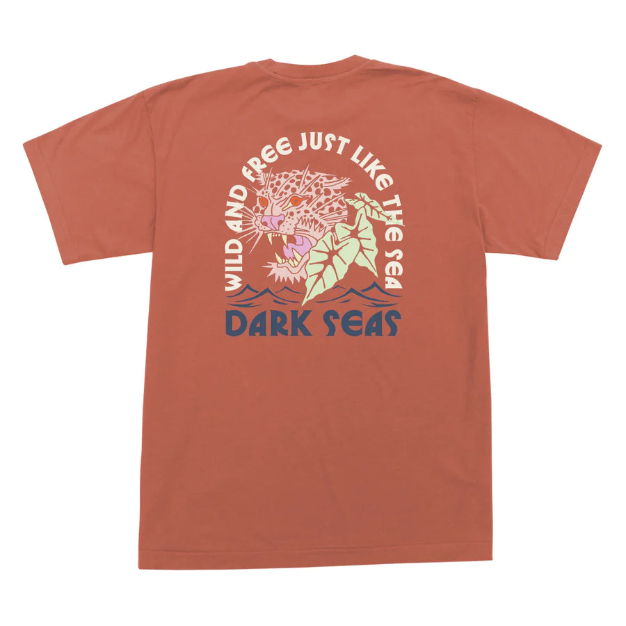 Dark Seas Untamed Organic T-Shirt - BURNT SIENNA