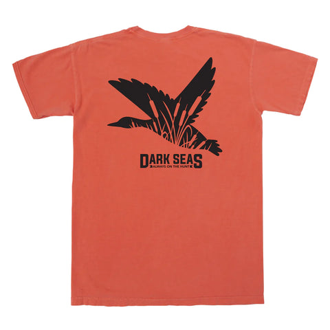 Dark Seas Field Supply Pigment T-Shirt - Red Orange