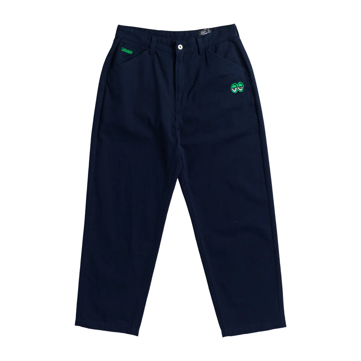 Krooked Eyes Twill Pant - Navy Green