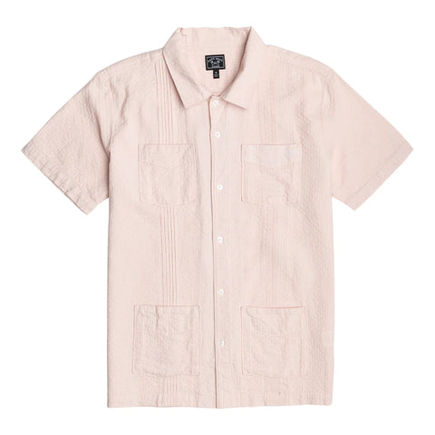 Dark Seas Santiago Short Sleeve Button Up Shirt - Mauve