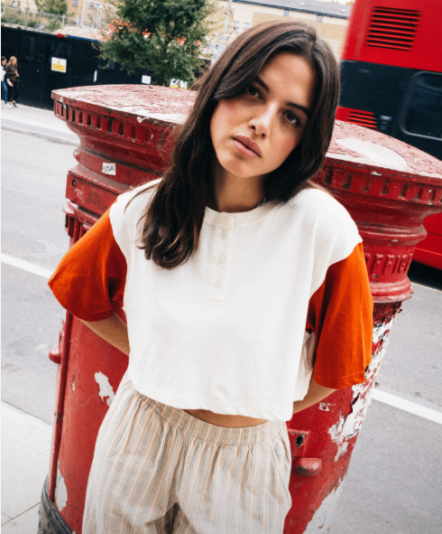 Carefree Cropped Henley