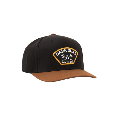 Dark Seas Headmaster Snapback Hat - BROWN/.BLACK