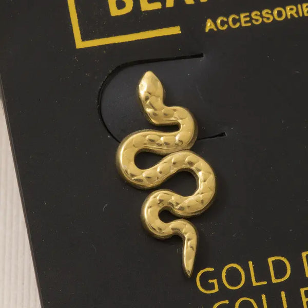 Snake Textured Stud Earrings