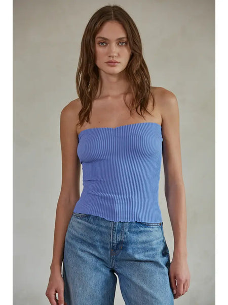 Sweetheart Seamless Ribbed Tube Top