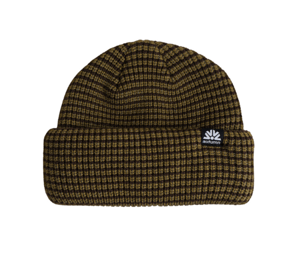 Stripe Double Roll Beanie