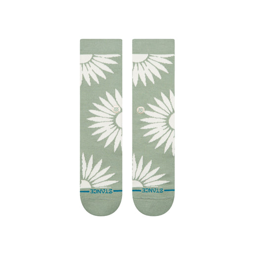Radial Burst Crew Socks - Sea Green